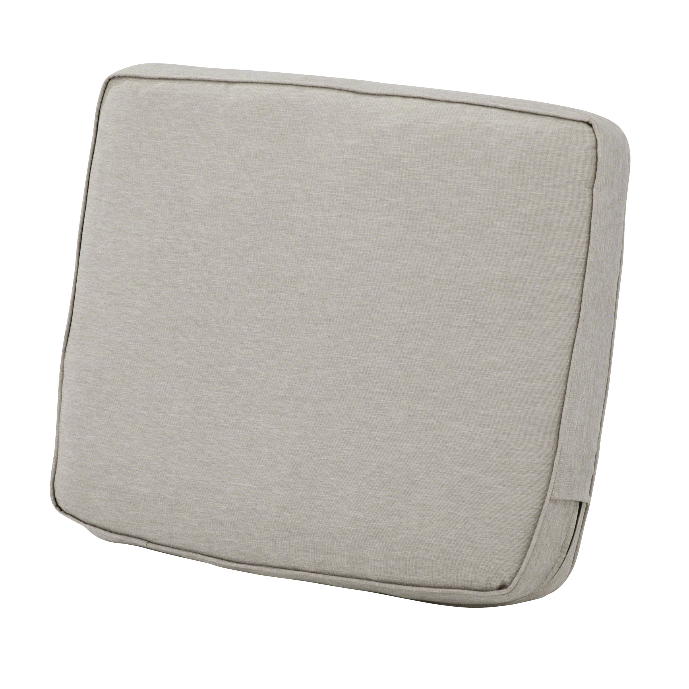 Classic Accessories Patio Lounge Back Cushion, Heather Gray, 21"x20"x4"