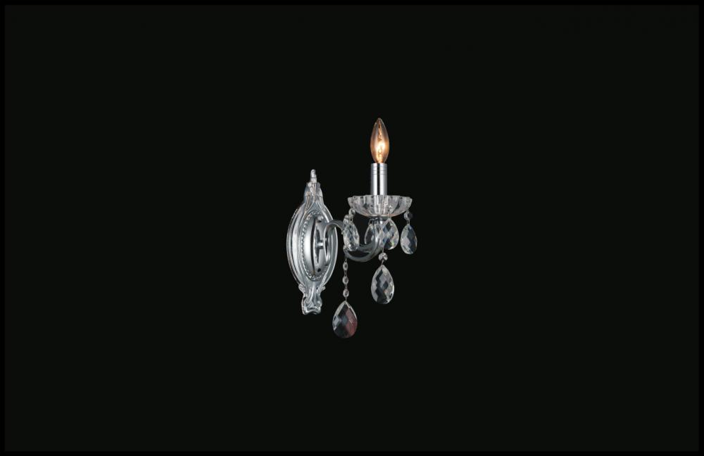 CWI Lighting 1 Light Wall Sconce with Chrome finish