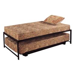 Black Metal High Riser Bed Frame, Twin Pop Up Bed Frame