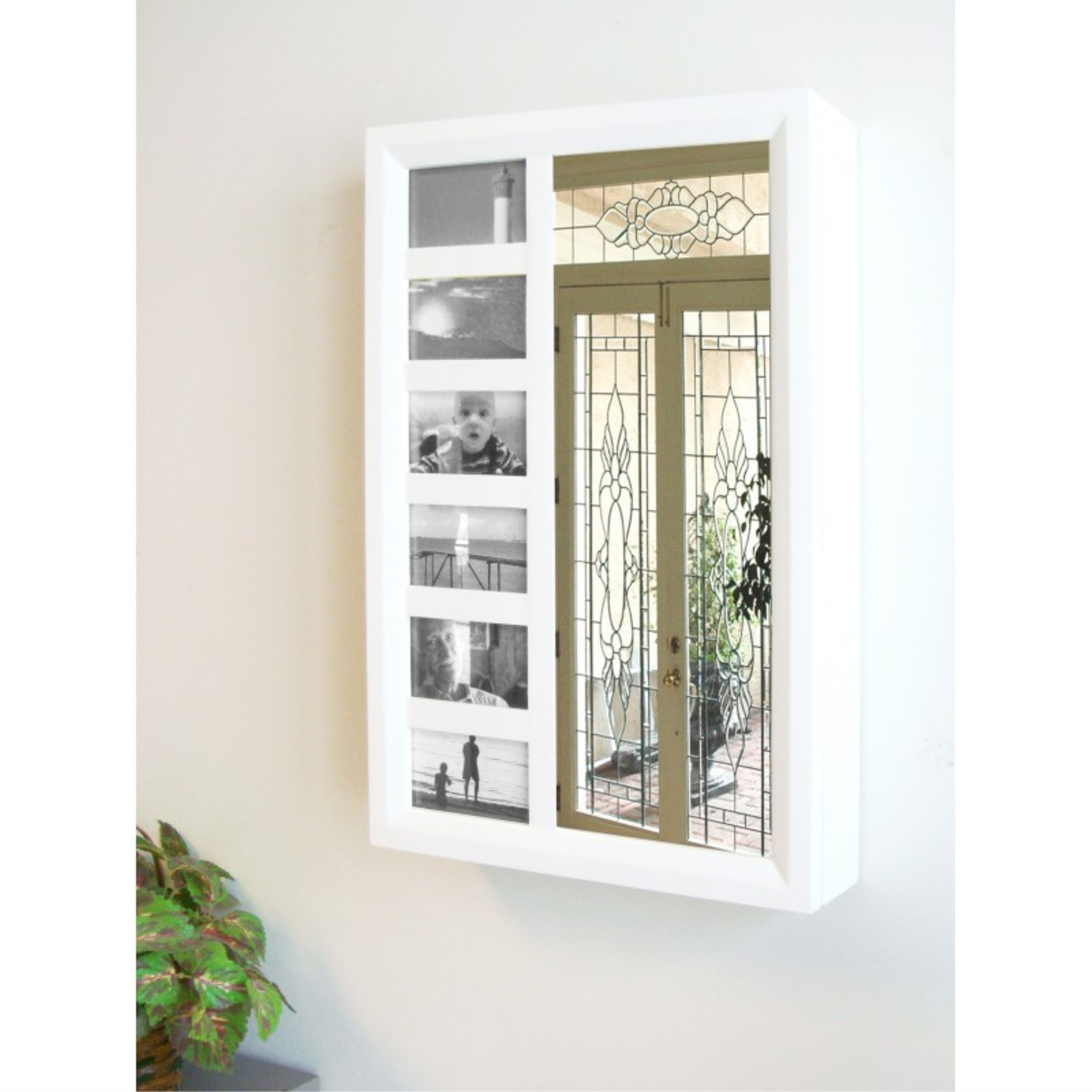 Proman Products Bellissimo Venice Wall Mount Jewelry Armoire in White