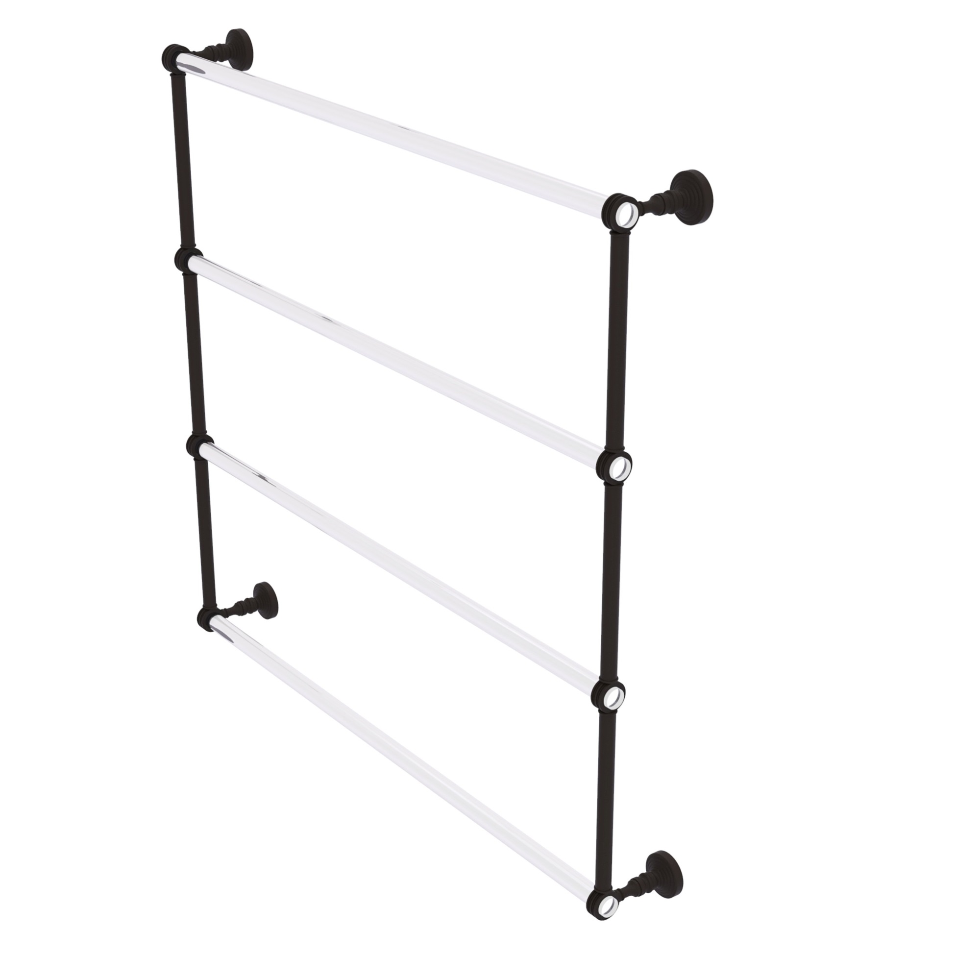 Allied Brass Pacific Grove Collection 4 Tier 36 Inch Ladder Towel Bar with Dotted Accents - O
