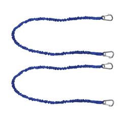 Extreme Max 3006.2912 48 in. BoatTector High-Strength Line Snubber & Storage Bungee with Medium Hooks&#44; Blue - Pack of 2