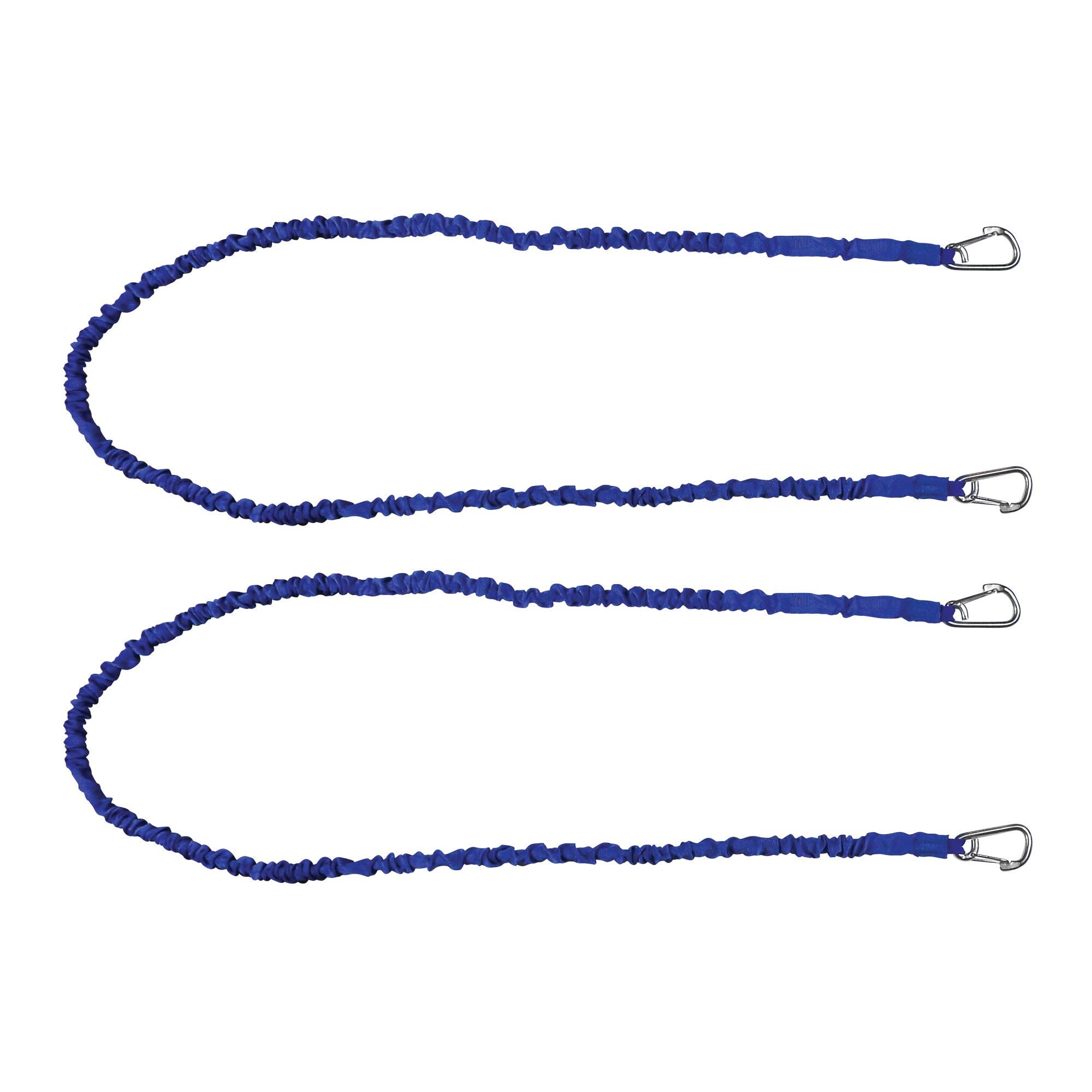 Extreme Max 3006.2918 BoatTector High-Strength Line Snubber & Storage Bungee, Value 2-Pack - 72" with Medium Hooks, Blue