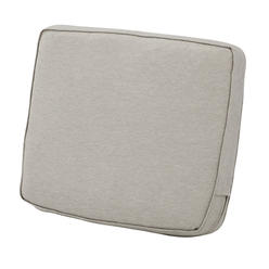 Classic Accessories Patio Lounge Back Cushion, Heather Gray, 25"x18"x4"