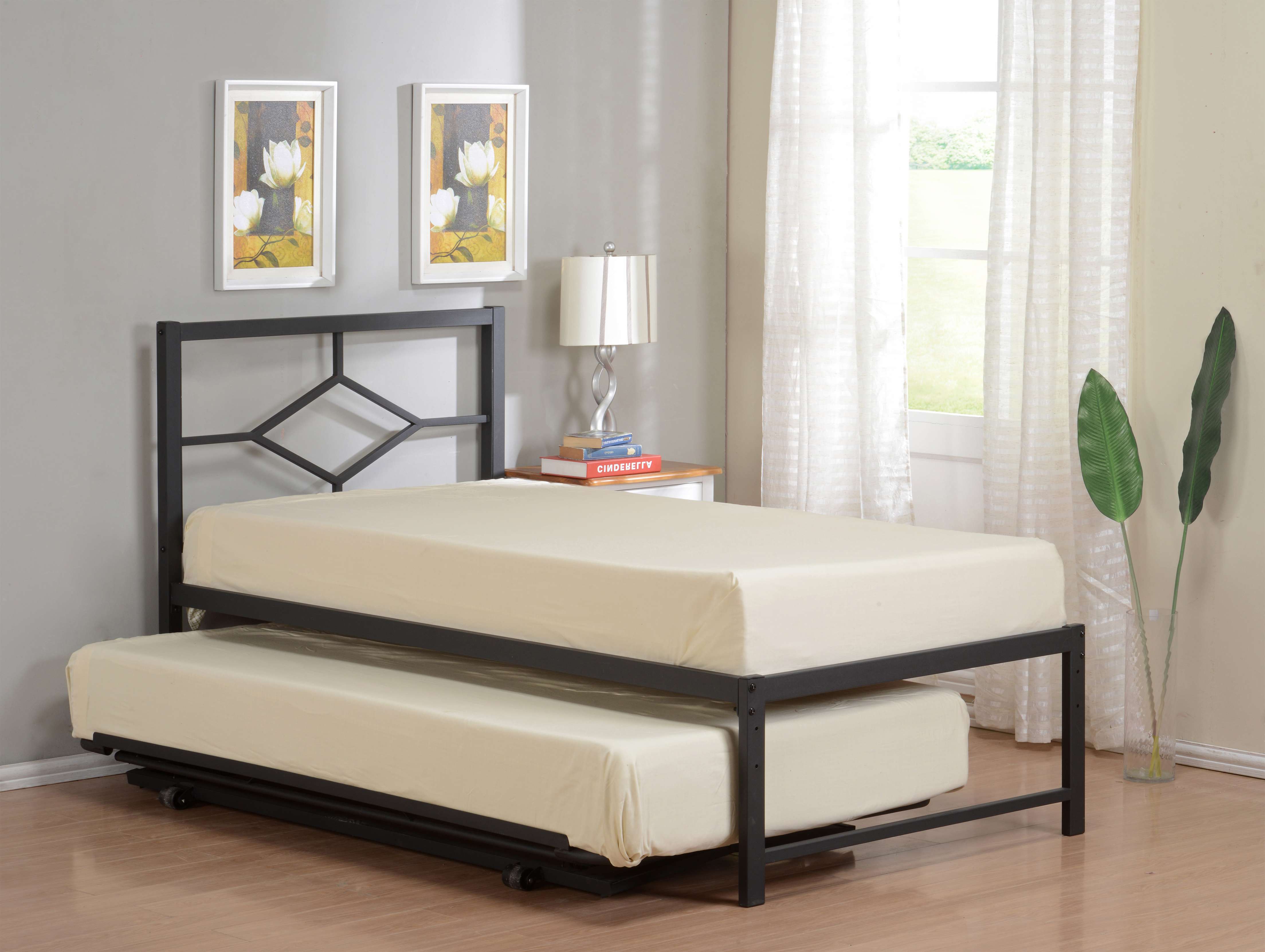 Pilaster Designs 39 Twin Size Day Bed, High Rise Trundle Bed Frame