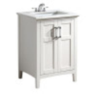 Simpli Home Winston 25 Bath Vanity With Quartz Marble Top In White Bath Vanity With Quartz Marble Top, 24 Inch Bath Vanity With Quartz Top