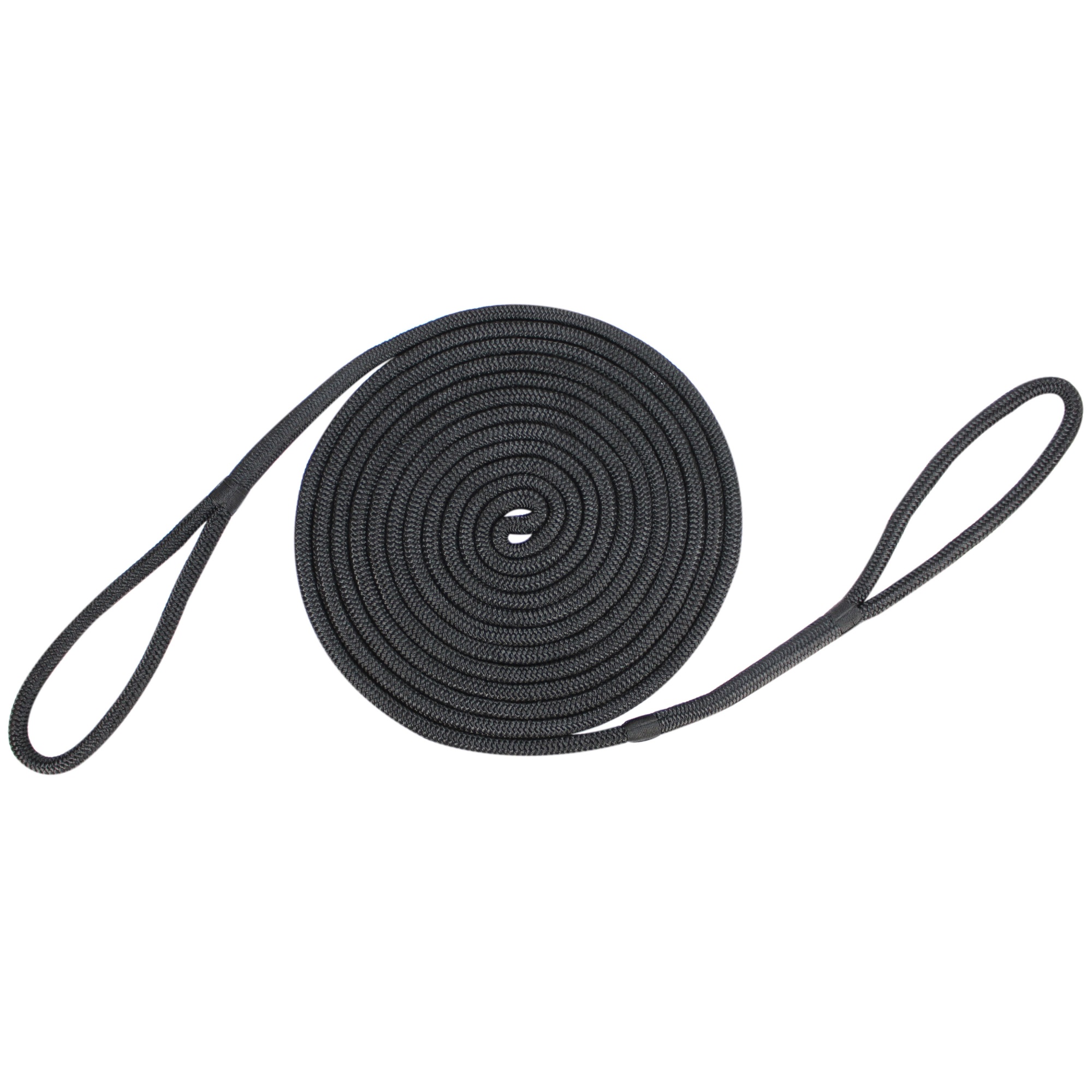 Extreme Max 3006.2394 BoatTector Premium Double Looped Nylon Dock Line for Mooring Buoys - 5/8" x 40, Black