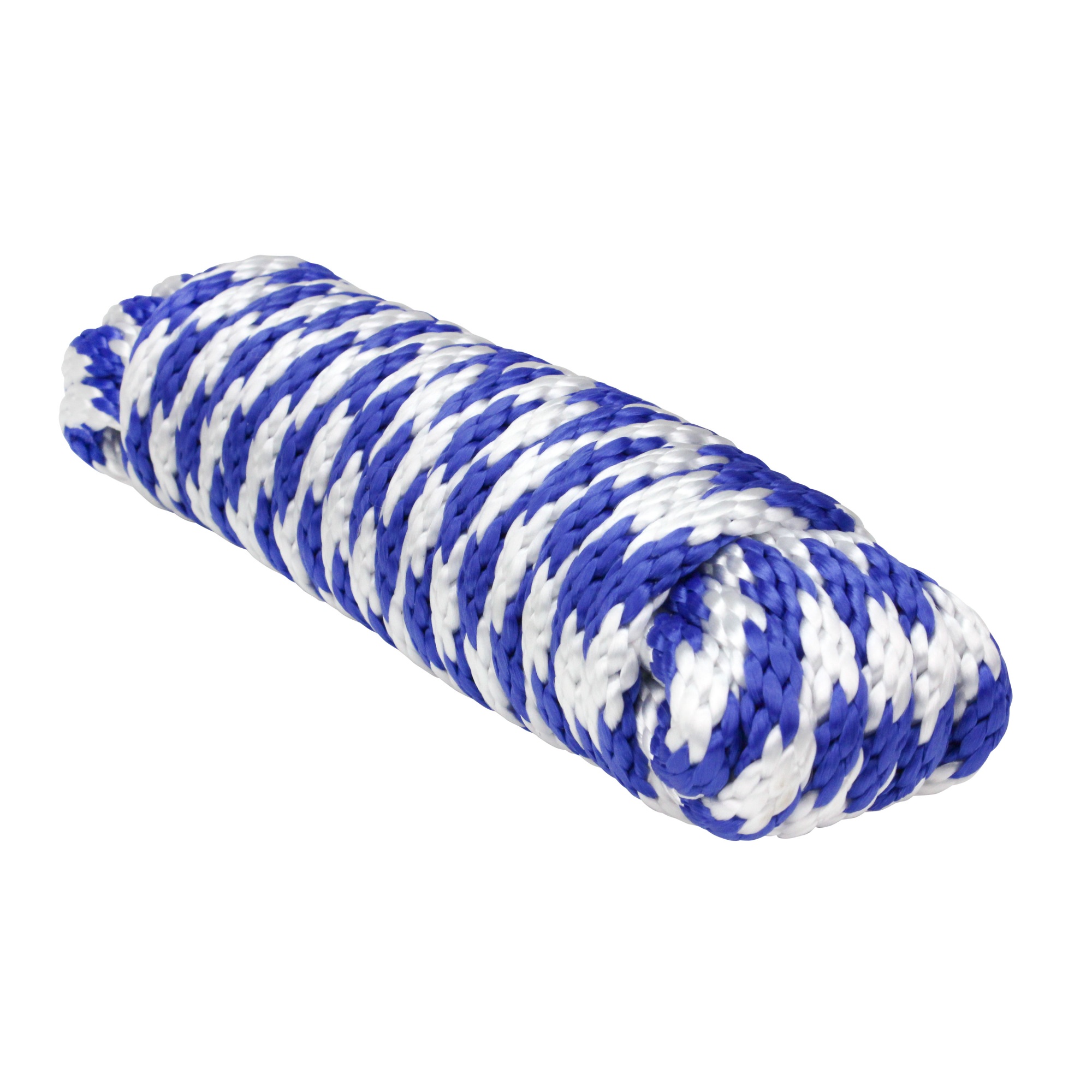 Extreme Max 3008.0196 0.25 x 25 ft. Solid Braid MFP Utility Rope&#44; Blue & White