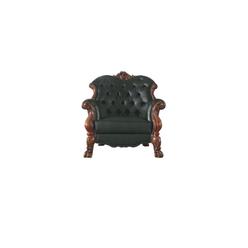 Acme Furniture Chair w/1 Pillow, Cherry Oak & PU