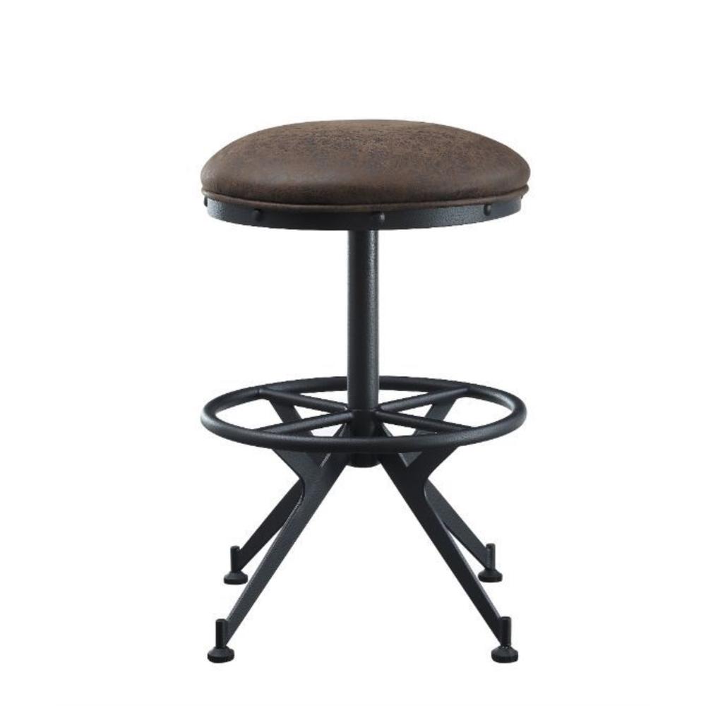 Acme Furniture Counter Height Stool, Salvaged Brown & Black Finish