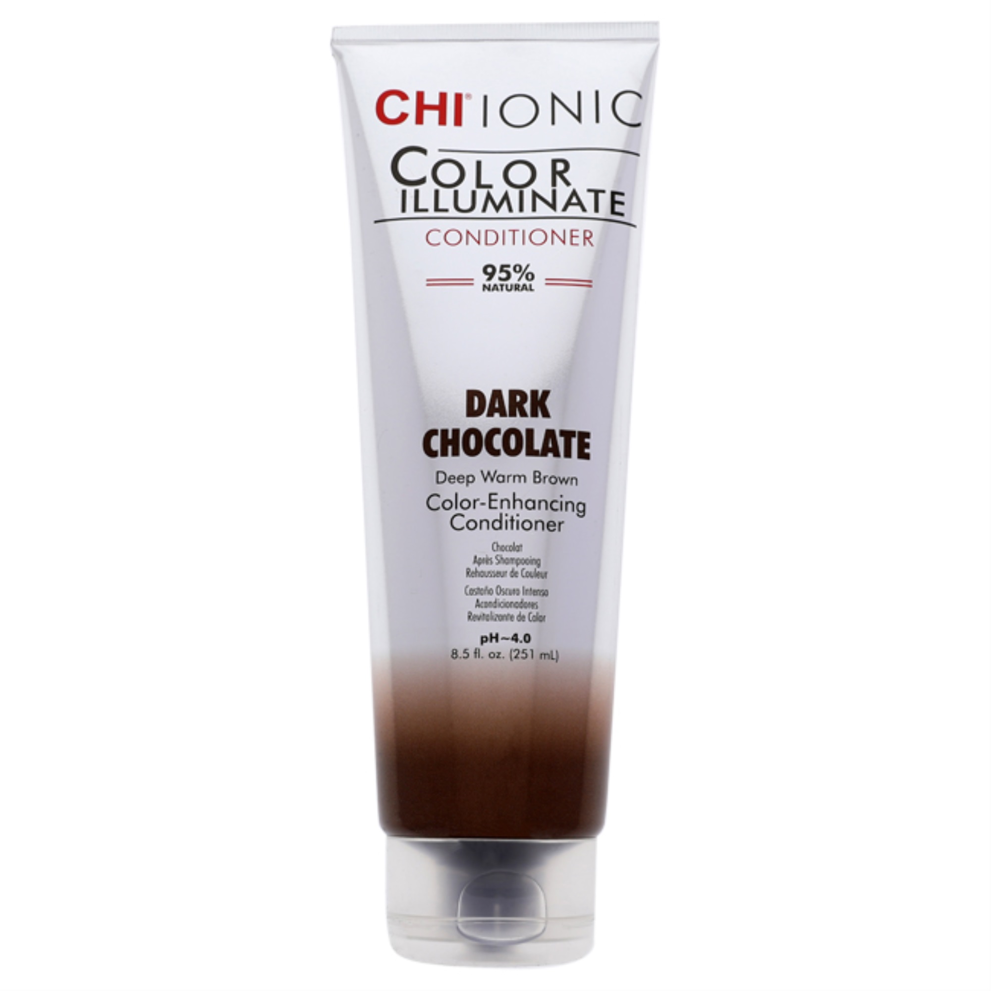 Chi Ionic Color Illuminate Conditioner - Dark Chocolate by CHI for Unisex - 8.5 oz Hair Color