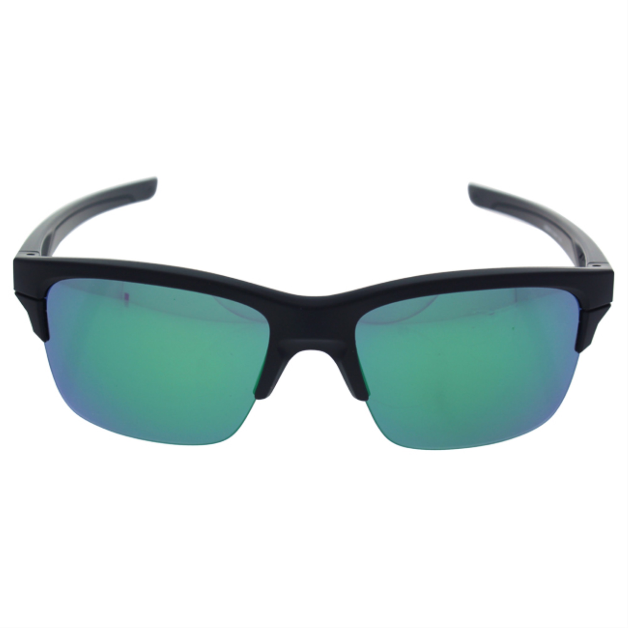 Oakley Thinlink OO9316-09 - Matte Black/Jade Iridium by Oakley for Unisex - 63-11-136 mm Sunglasses