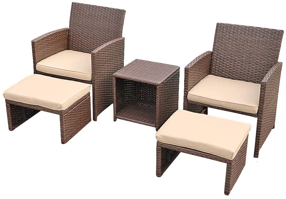 Seating Group Patio Conversation Set, Cloud Mountain Outdoor Furniture