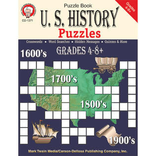 Carson Dellosa Pub Group Cd 1371 U S History Puzzles Grades 4