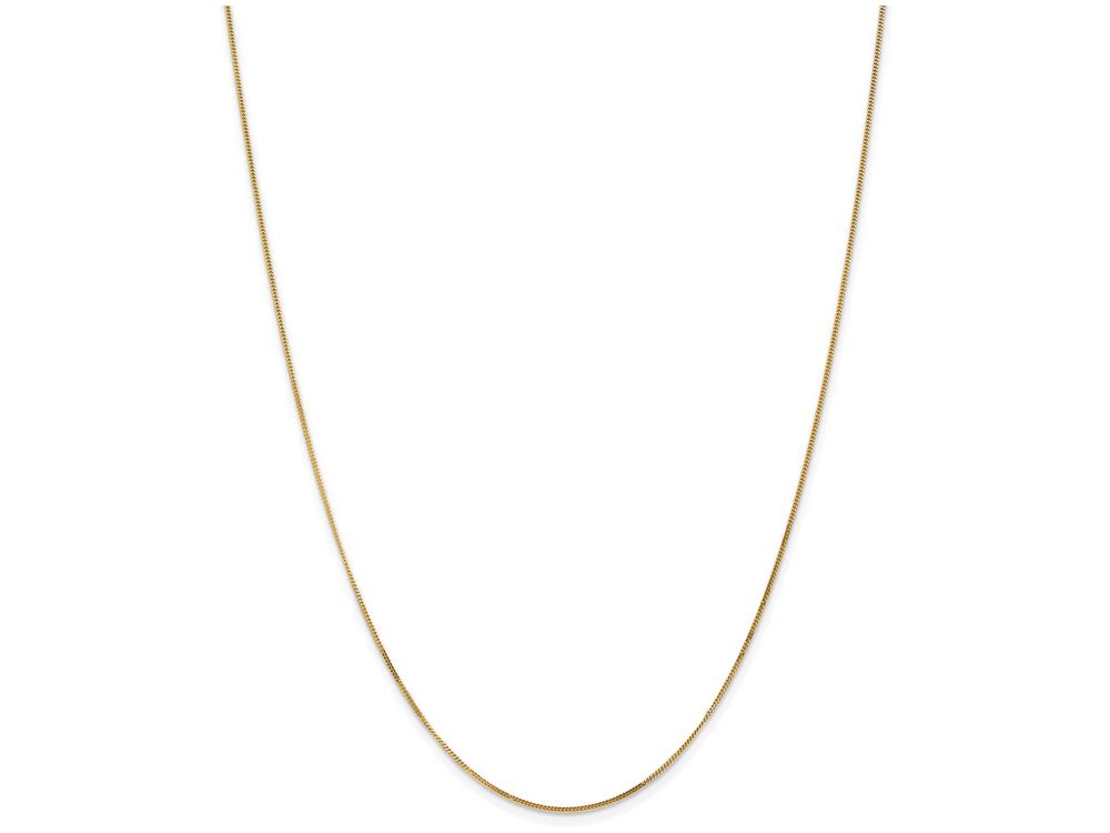 FJC Finejewelers 24 Inch 14k Yellow Gold .9mm Curb Chain Necklace