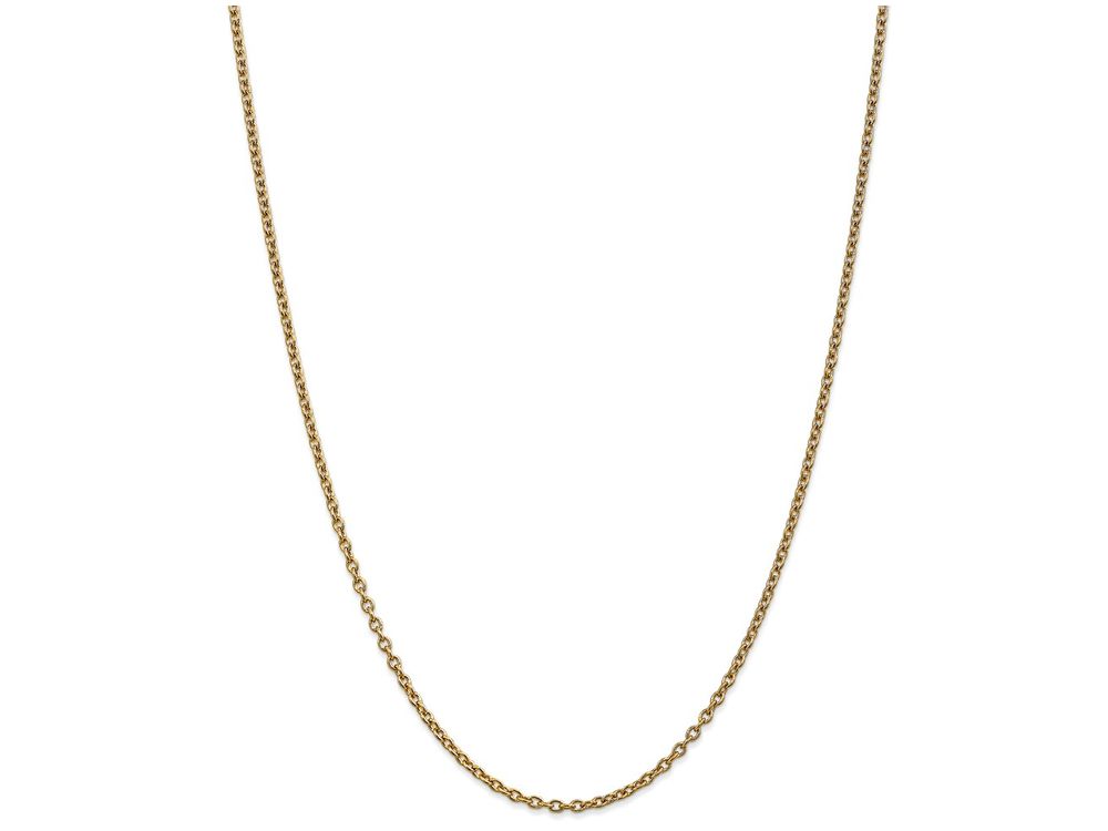 FJC Finejewelers 16 Inch 14k Yellow Gold 2.4mm Cable Chain Necklace