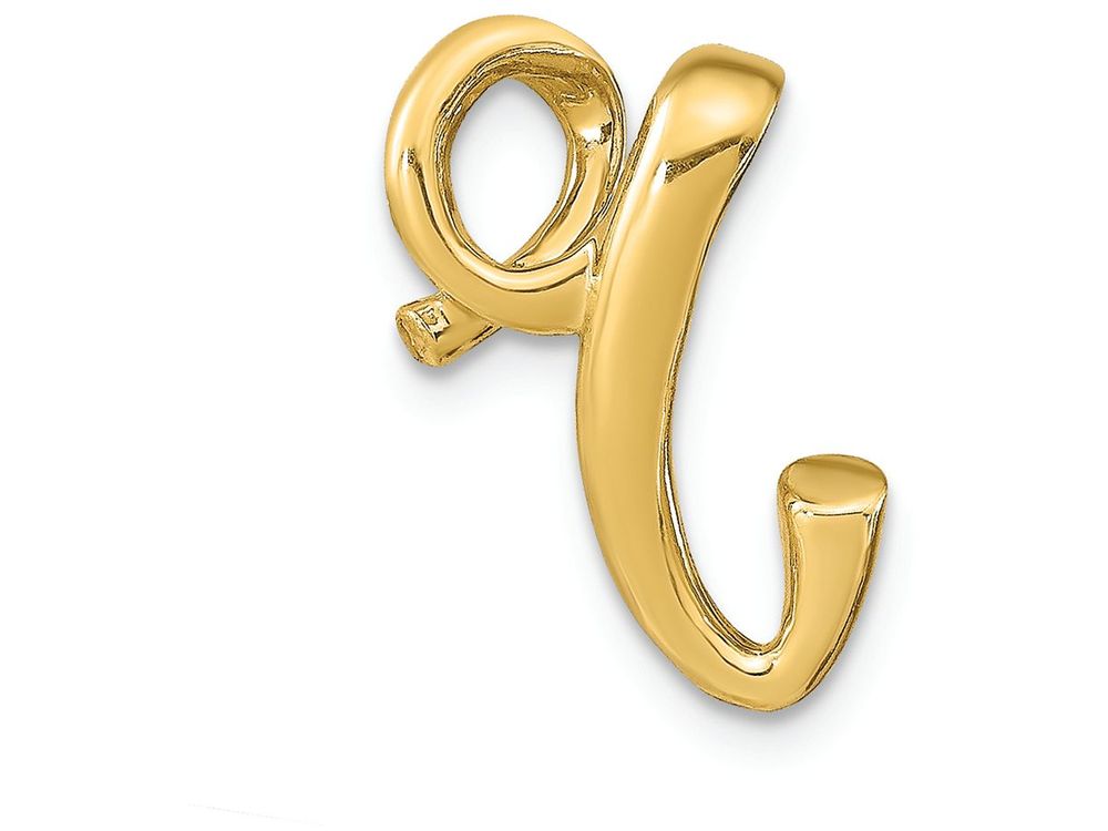 FJC Finejewelers 14k Yellow Gold Fashion Initial r Floating Charm