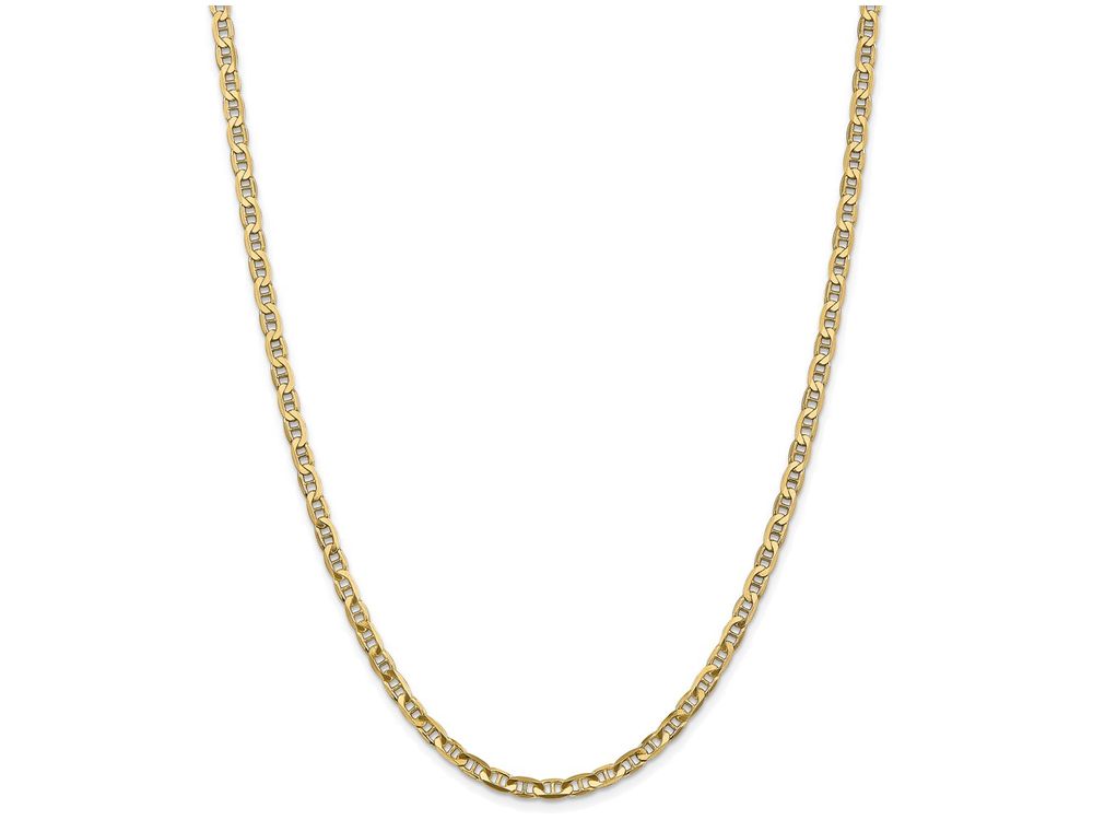 FJC Finejewelers 22 Inch 14k Yellow Gold 3.75mm Concave Anchor Chain Necklace