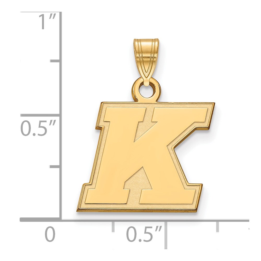 LogoArt 10k Yellow Gold Logoart Kent State University Small Pendant