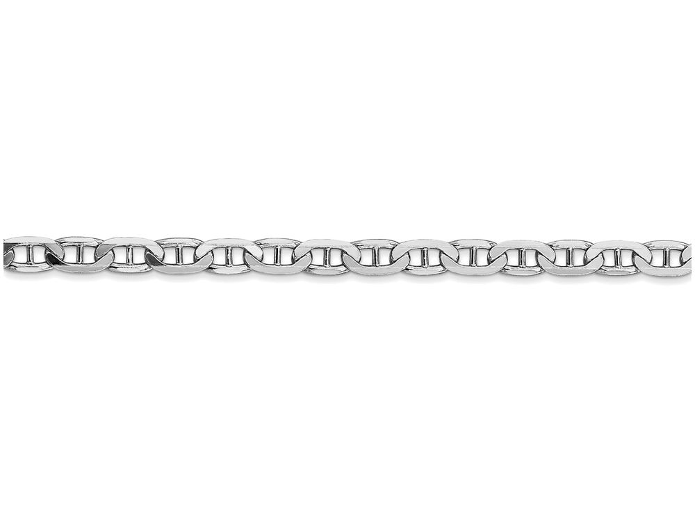 FJC Finejewelers 24 Inch 14k White Gold 3.75mm Concave Anchor Chain Necklace