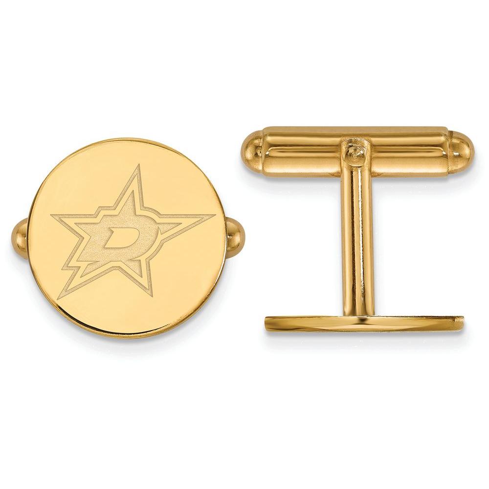 LogoArt 14k Yellow Gold Nhl Logoart Dallas Stars Cuff Links