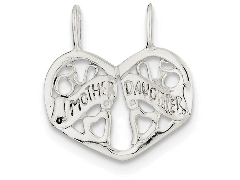 FJC Finejewelers Sterling Silver Mother/daughter Break Apart Charm