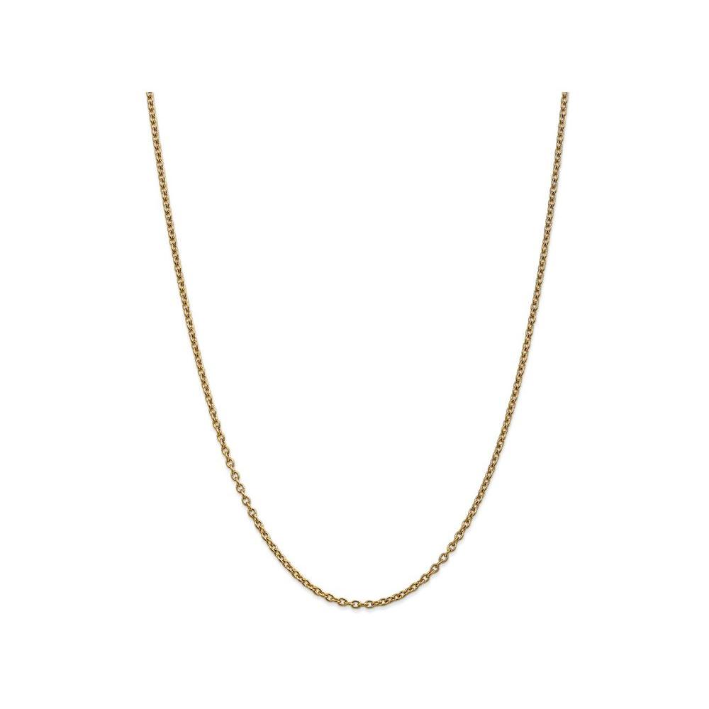 FJC Finejewelers 16 Inch 14k Yellow Gold 2.4mm Cable Chain Necklace