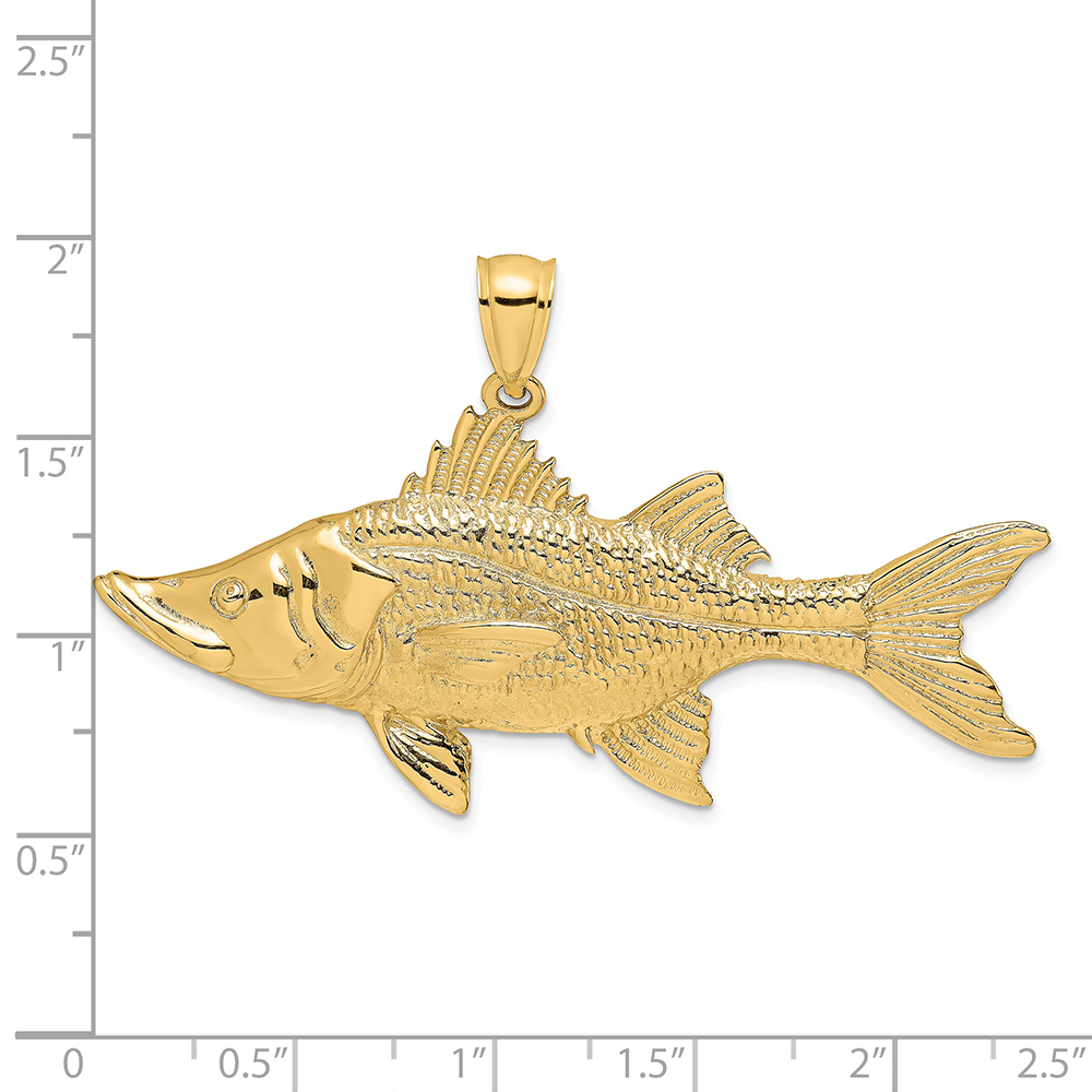 FJC Finejewelers 14k Yellow Gold 3d Tarpon Fish Charm