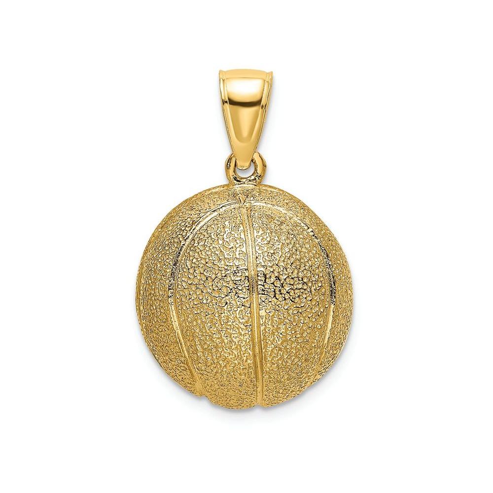 FJC Finejewelers 14k Yellow Gold 3d Basketball Charm