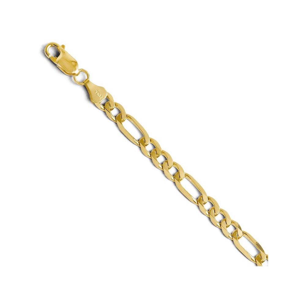FJC Finejewelers 14k Yellow Gold 6.25mm Flat Figaro Chain Necklace