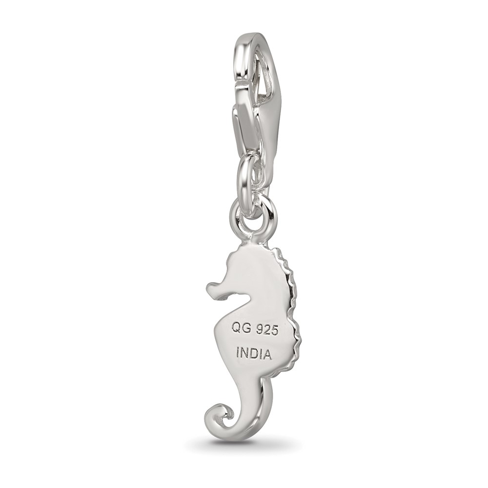 Reflections Sterling Silver Reflections Seahorse Charm 24 x 6 mm