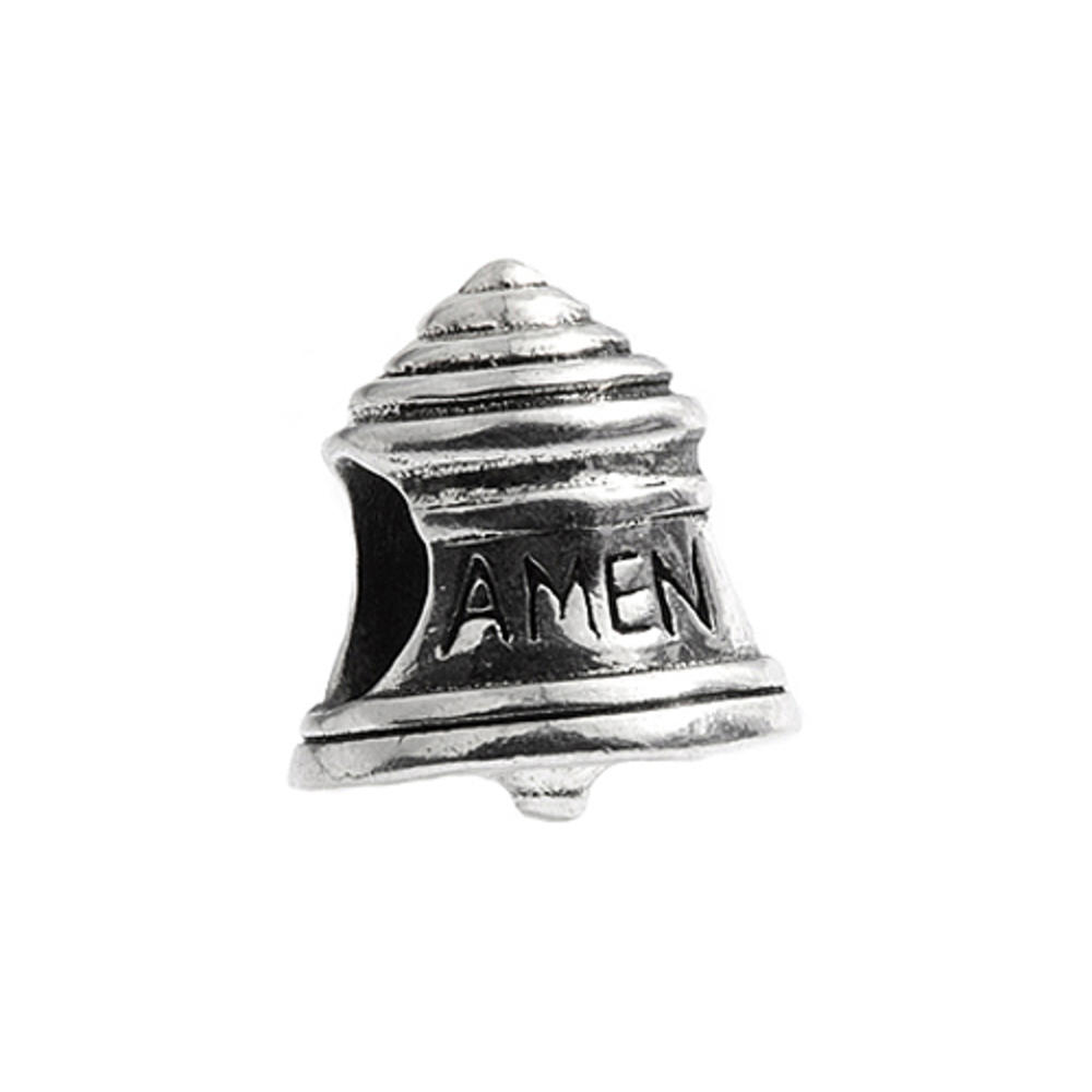 SilveRado MS068 Sterling Silver Church Bell Bead / Charm