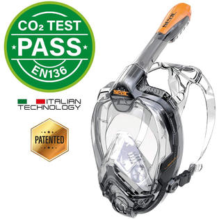 Seac Seac Libera Full Face Mask Xs S S Kl Black Orange Seac Seac Libera Full Face Mask Xs S S Kl Black Orange
