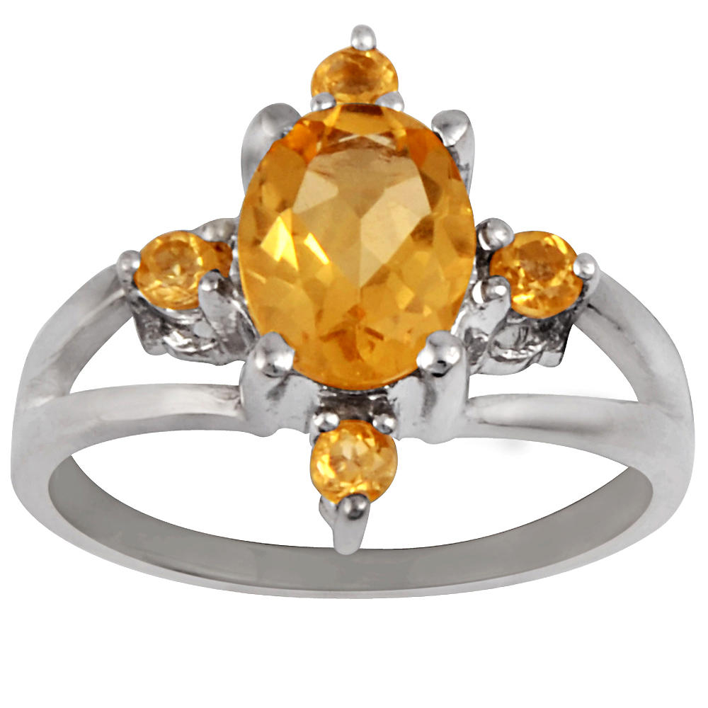 Orchid Jewelry 1.78 Carat Citrine  Beautiful and Stylish Ring in Sterling Silver