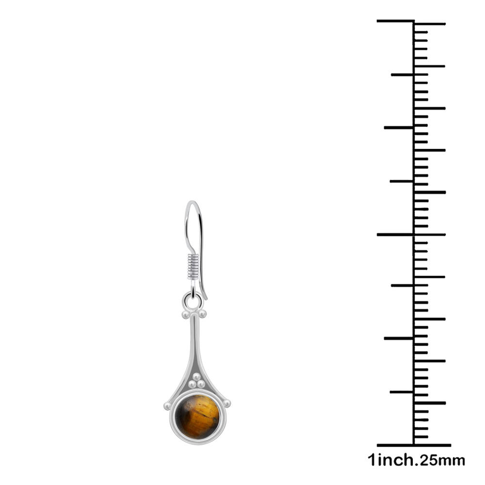 Orchid Jewelry 925 Sterling Silver 2.20 Carat Tiger Eye Handmade 