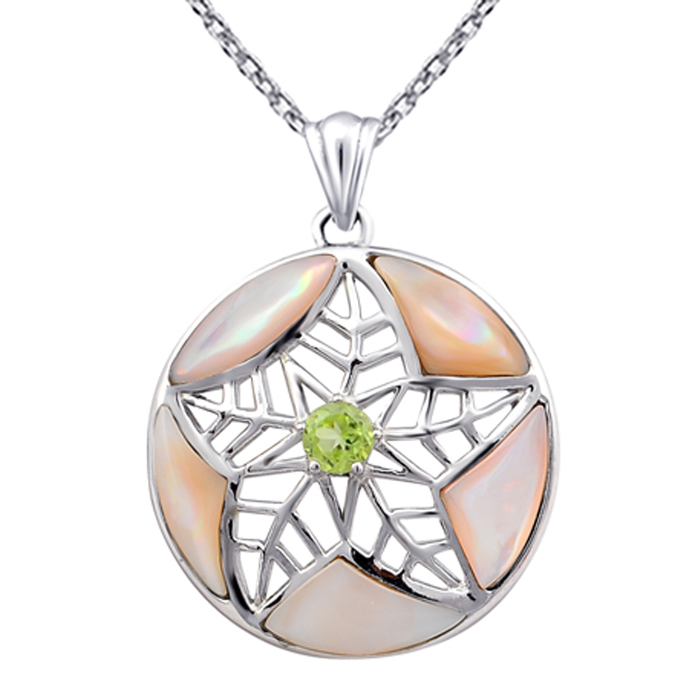 1 5 Carat Brown Mother Of Pearl Peridot Star By Orchid Jewelry