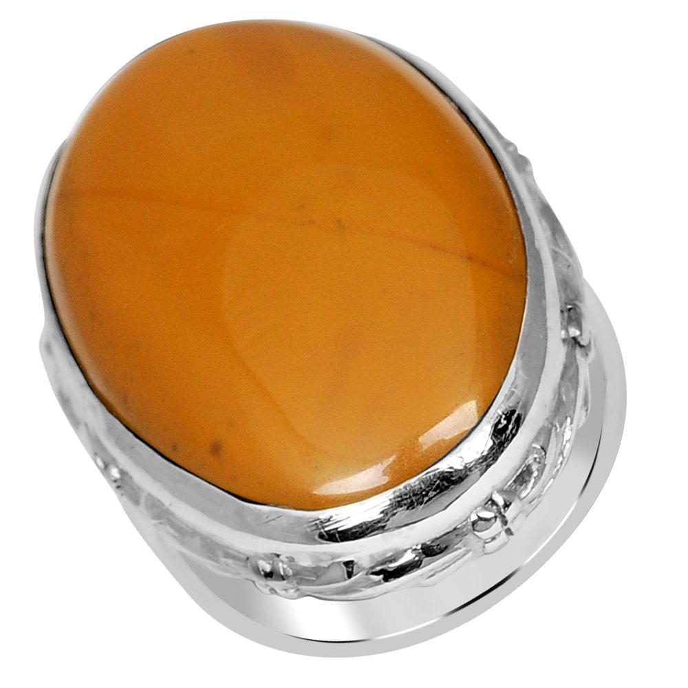Orchid Jewelry  24.50 Ctw  Oval Jasper 925 Sterling Silver Ring For Women  Gemstone-Beautiful Gift For Wife Or For Moms