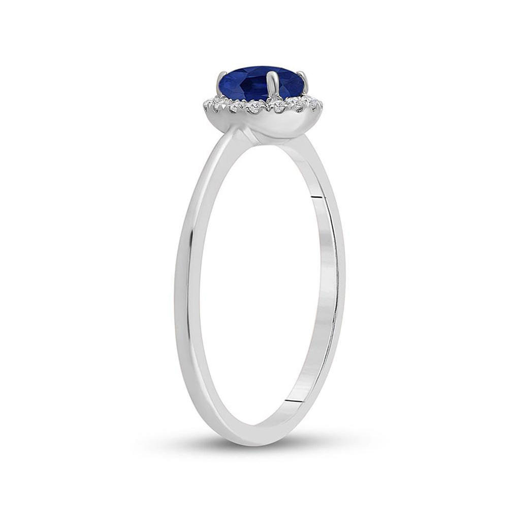 TheJewelryMaster 0.25ctw Princess Shape Round Micro-Pave Diamond Engagement Ring