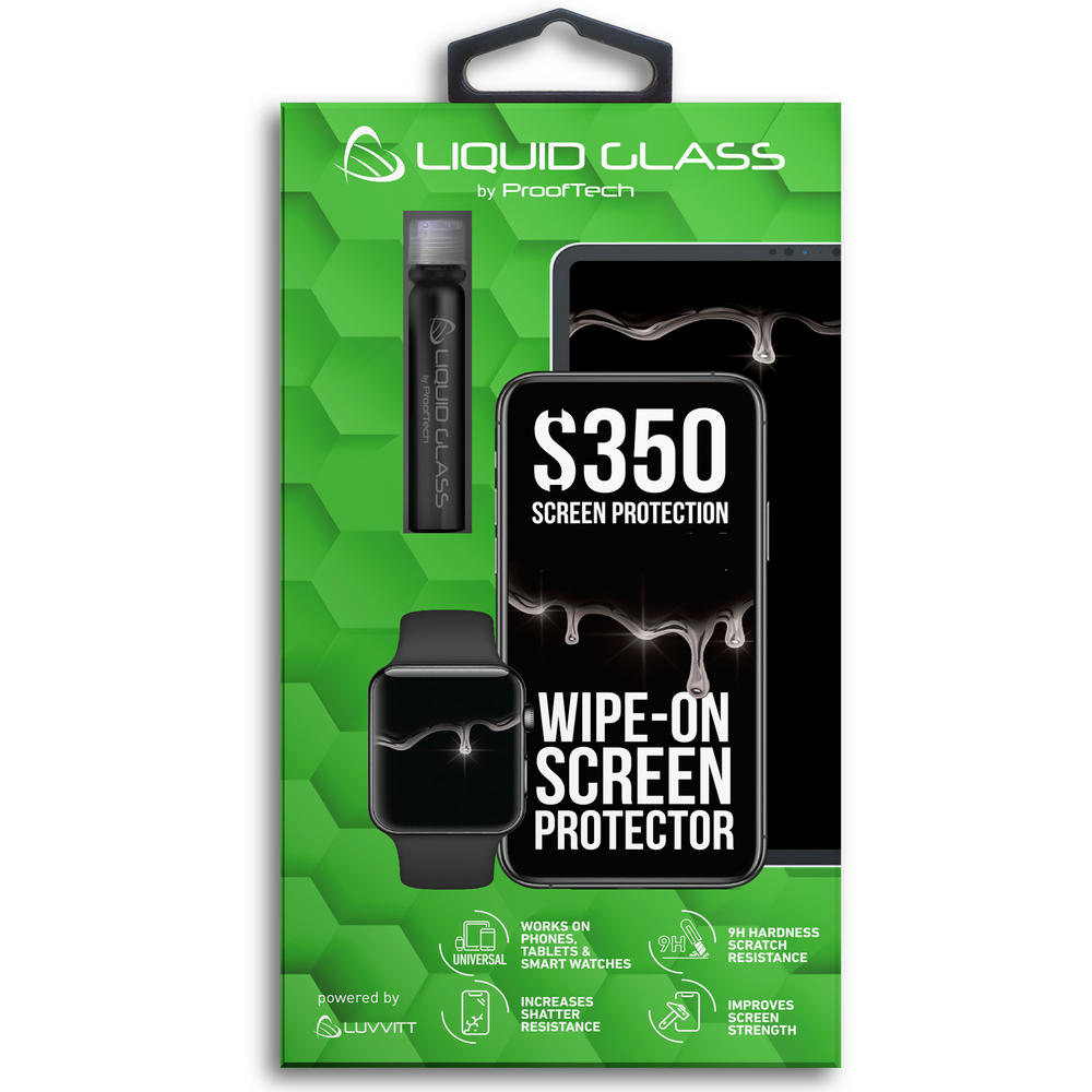 ProofTech Liquid Glass Screen Protector with $350 Screen Replacement Guarantee - Universal