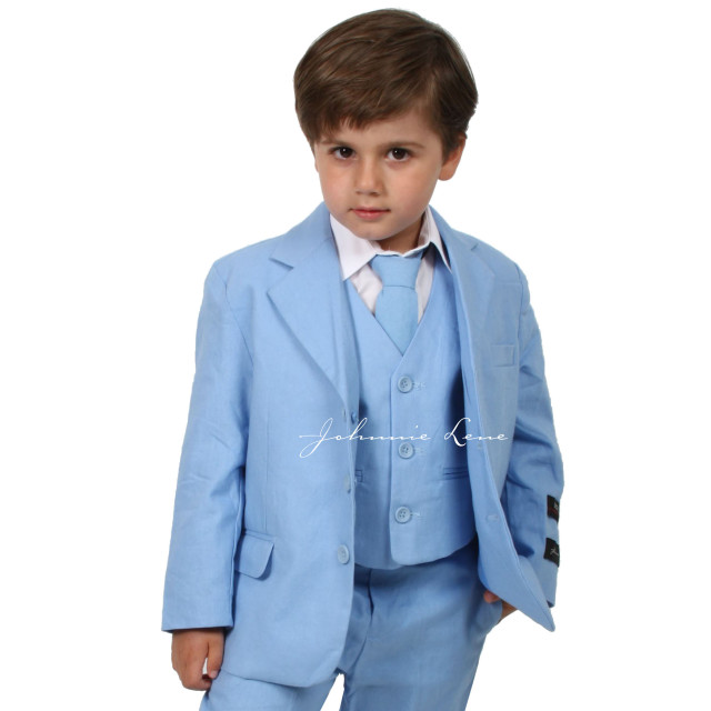 Johnnie Lene Boys Cotton/Linen Summer Suit Baby to Teen