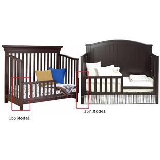 Sorelle Furniture Guard Rail 136 Heritage Gray