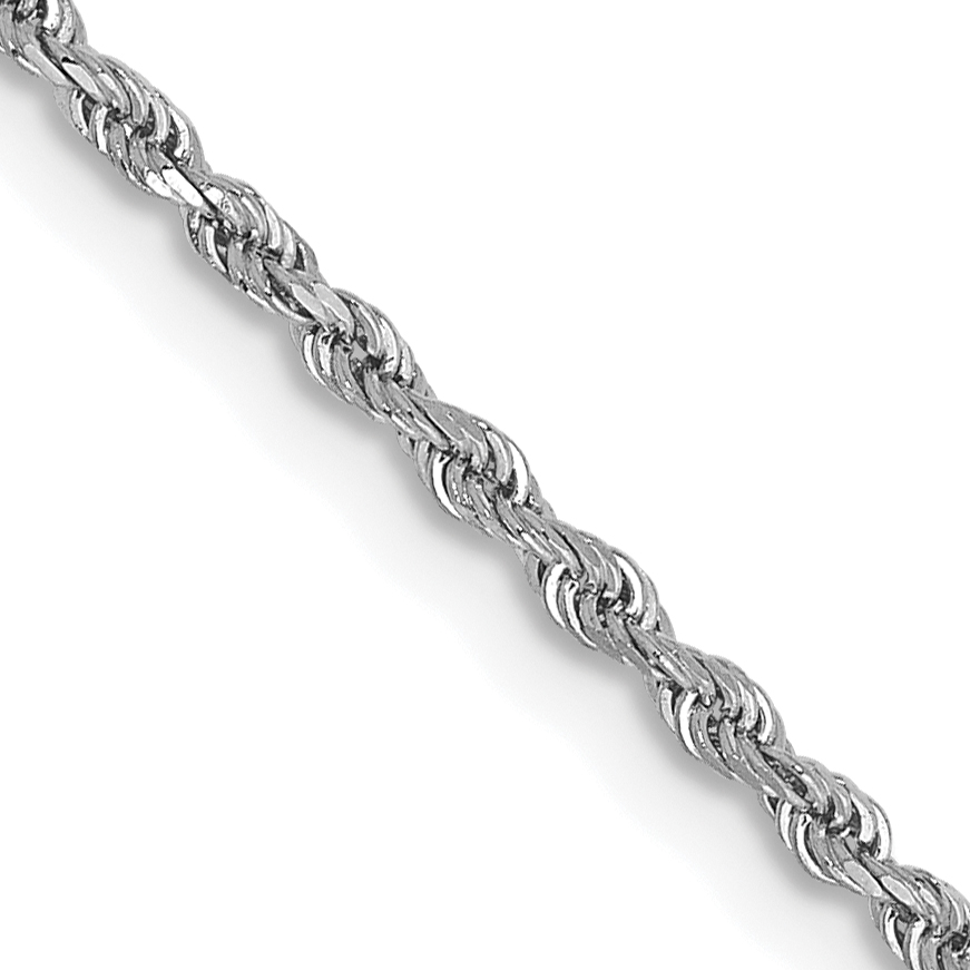 Core Gold 14k WG 1.5mm D/C Rope Chain