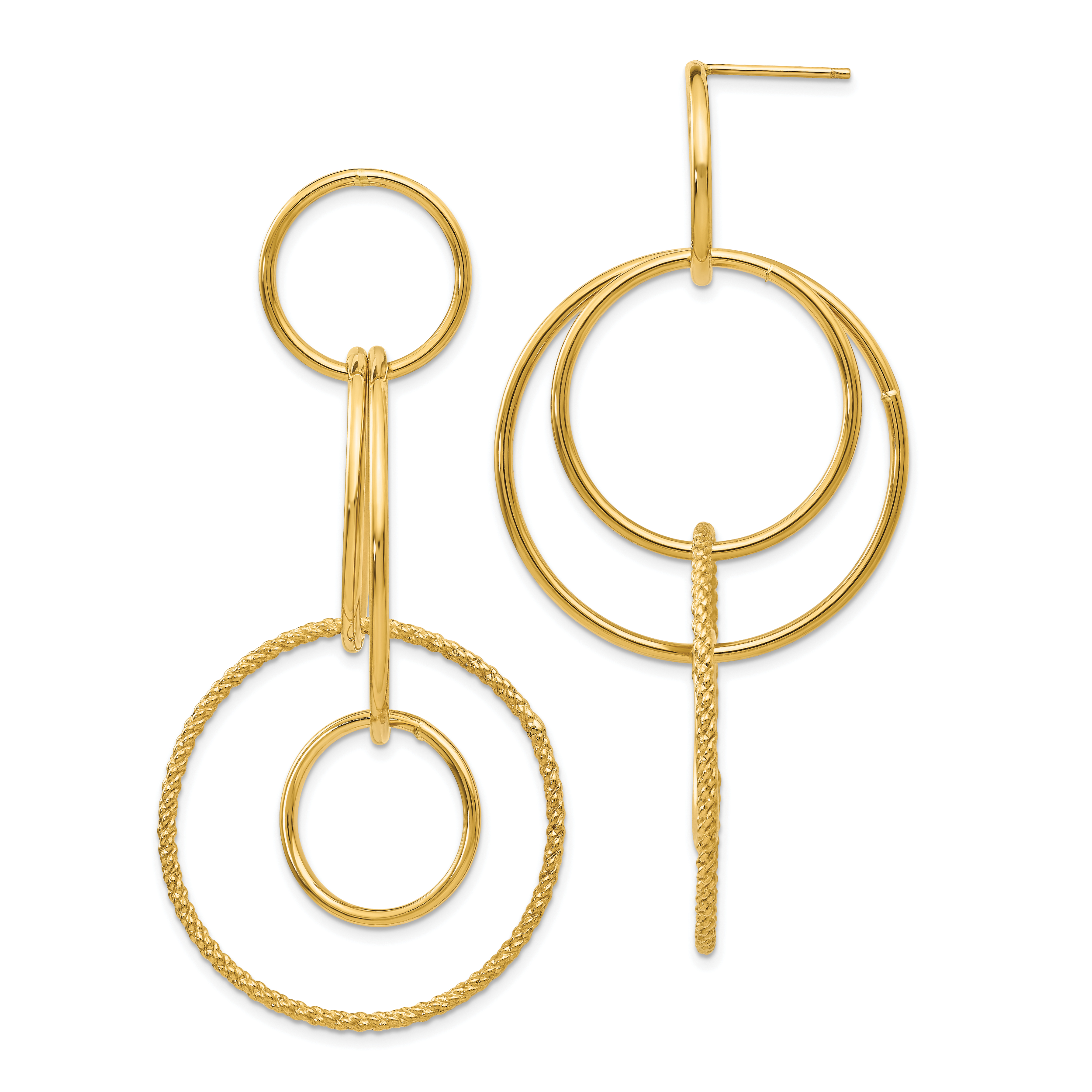 Core Gold 14k Fancy Dangle Earrings
