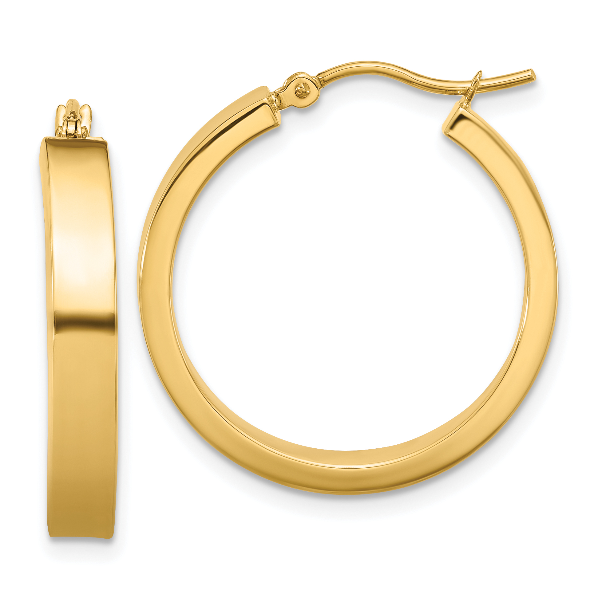 Core Gold 14k Polished Hoop Earring