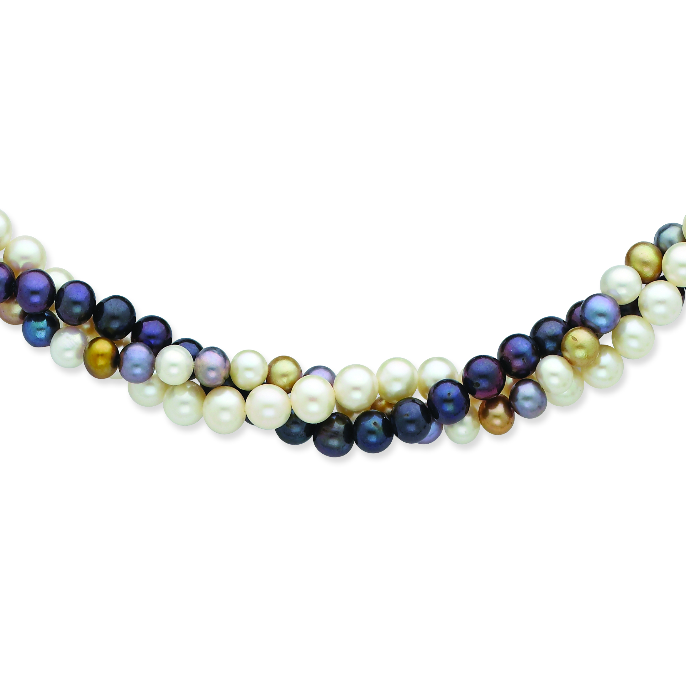 Pearls 14K 6-7mm Multicolor FW Cultured Pearl Necklace