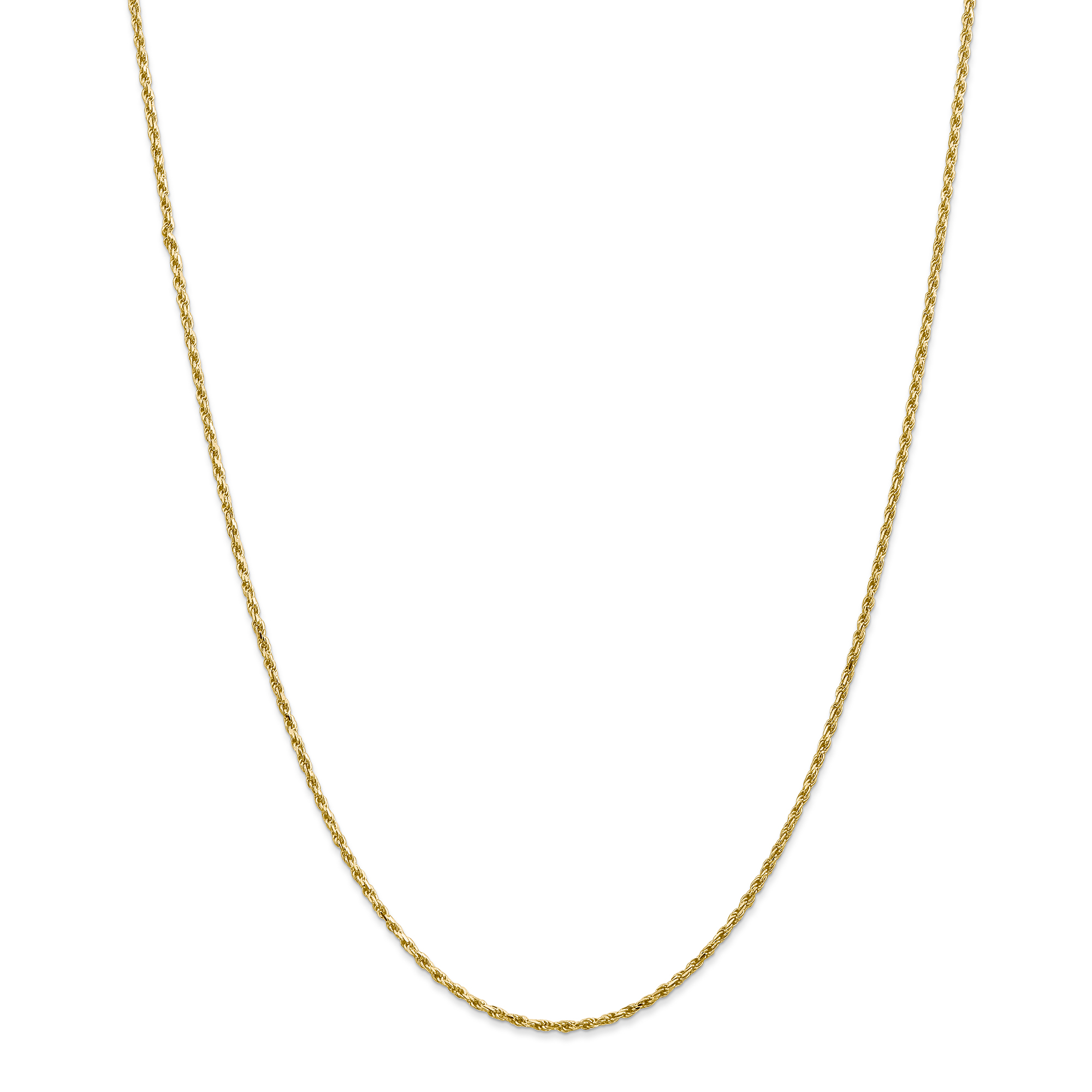 Core Gold 14k 1.6mm Solid D/C Machine-Made with Lobster Rope Chain