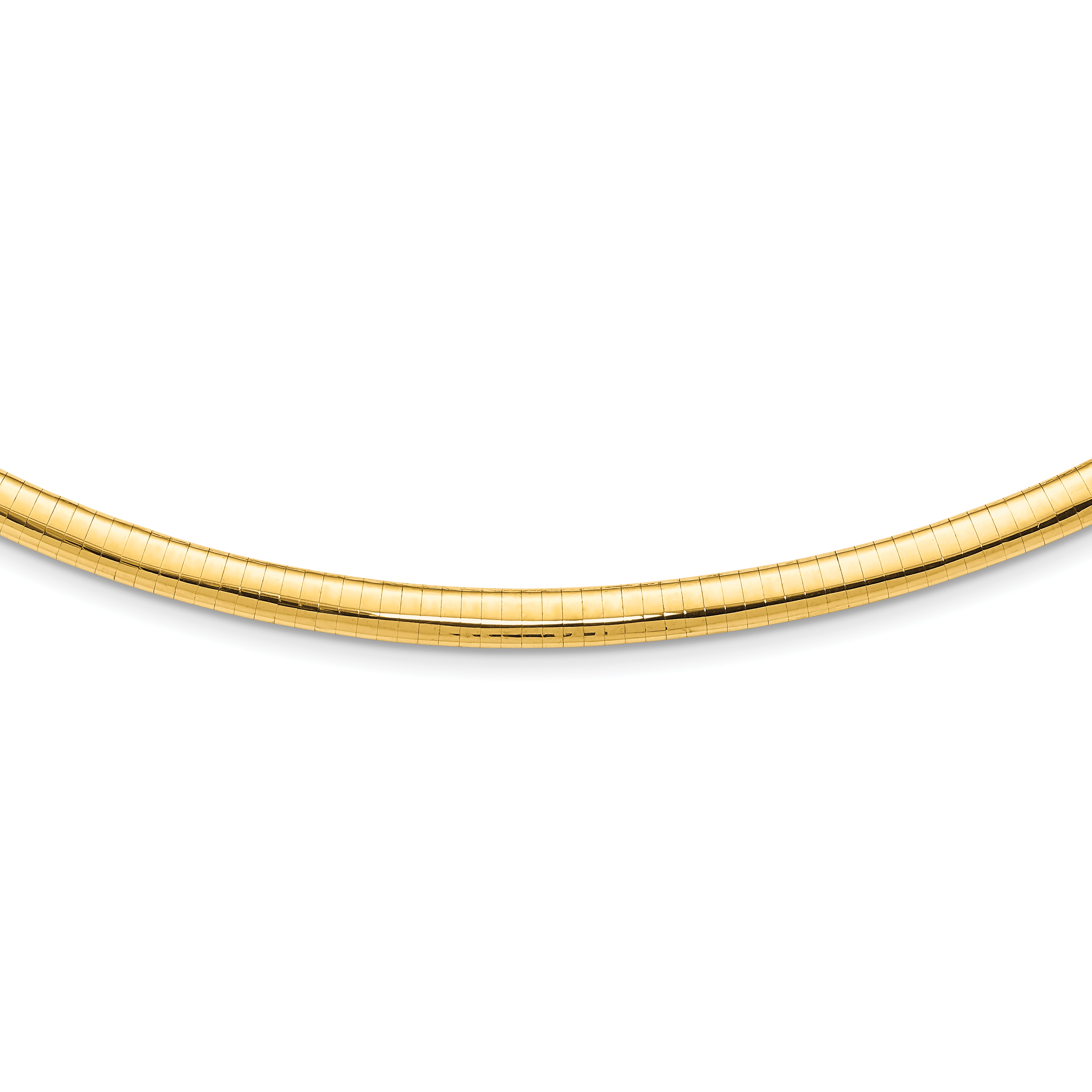 Core Gold 14k 6mm Domed Omega Necklace