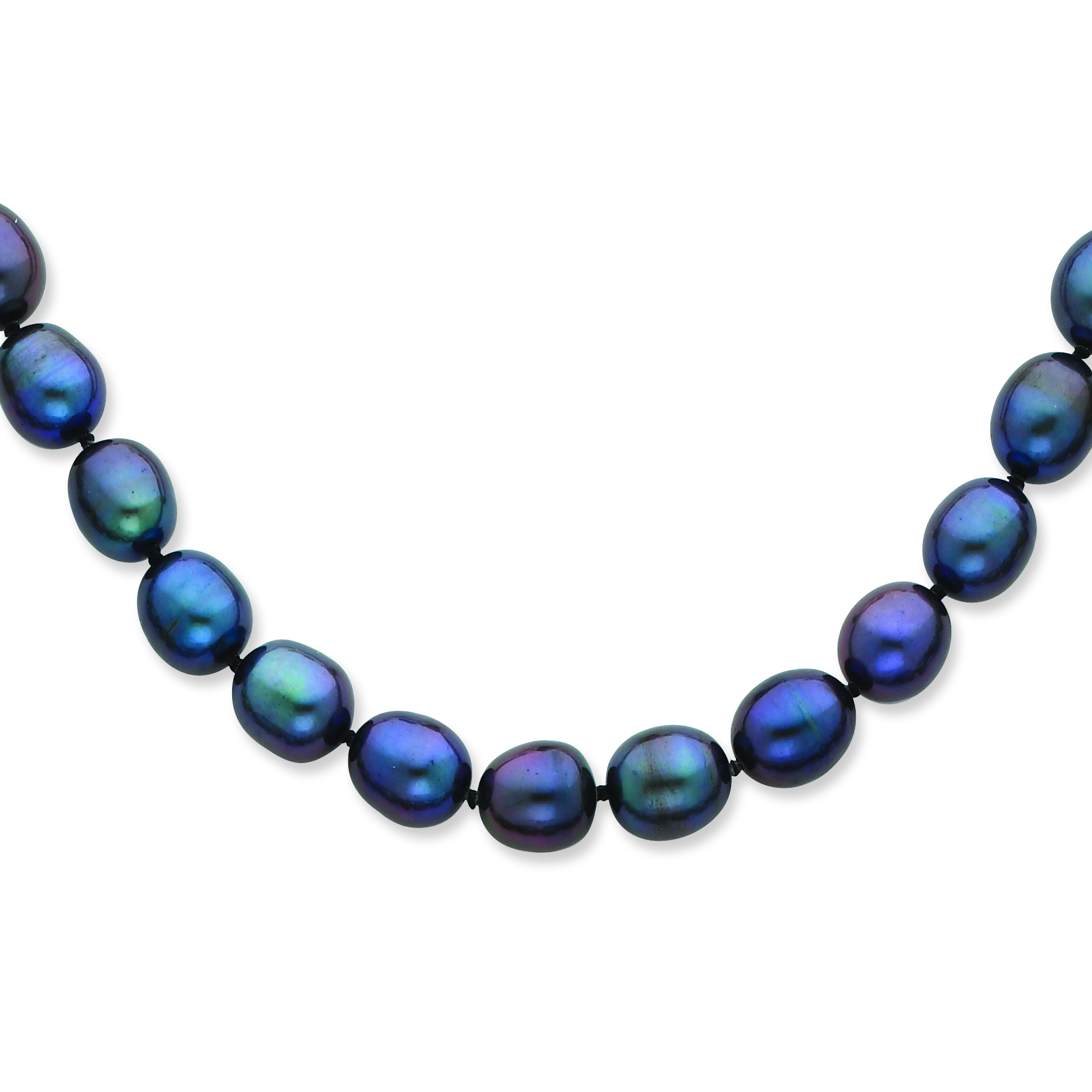 CLOSEOUTS 14k 8-9mm Black Freshwater Cultured Pearl Necklace