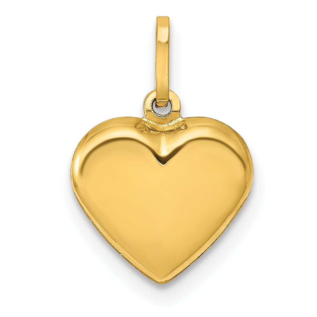 Core Gold 14k Puffed Heart Charm
