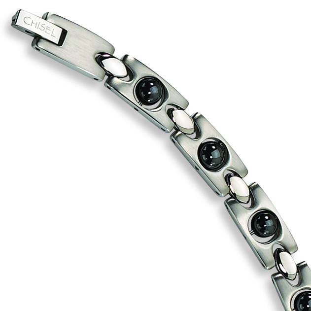 Chisel Stainless Steel Magnetic Ball Accent Bracelet